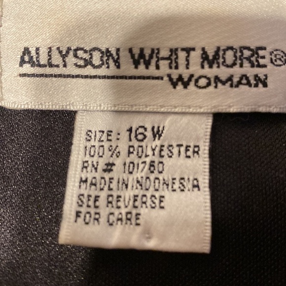 L womens Allyson Whitmore floral lined 2 piece plus size skirt suit size 16W - Picture 3 of 3